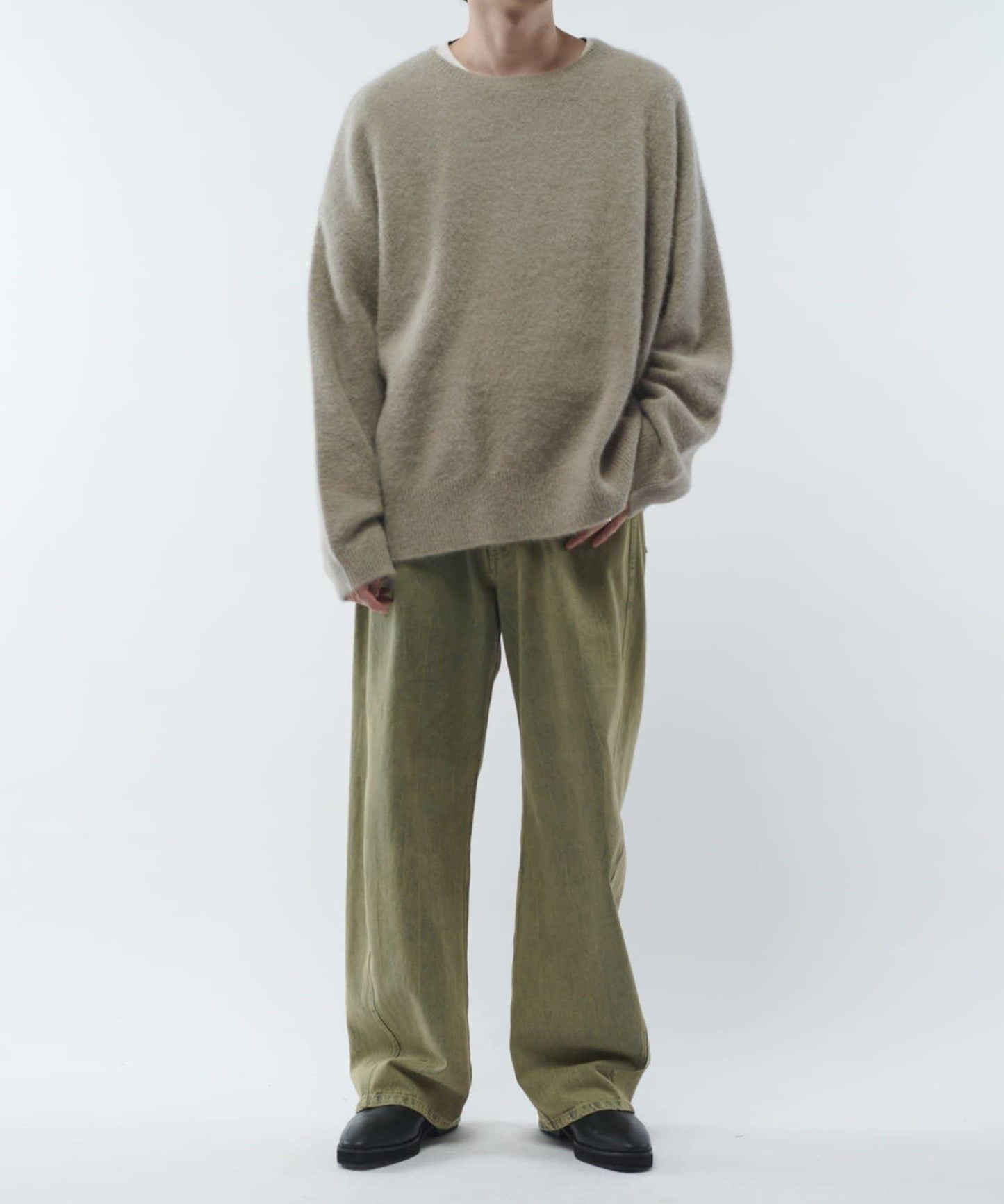 羊毛輕薄針織套頭衫