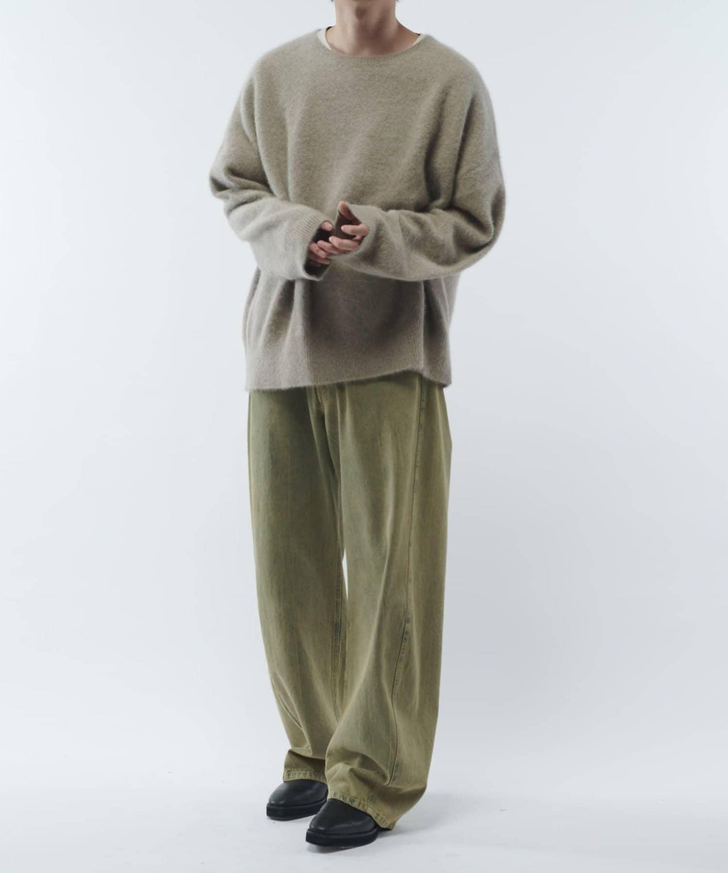 羊毛輕薄針織套頭衫