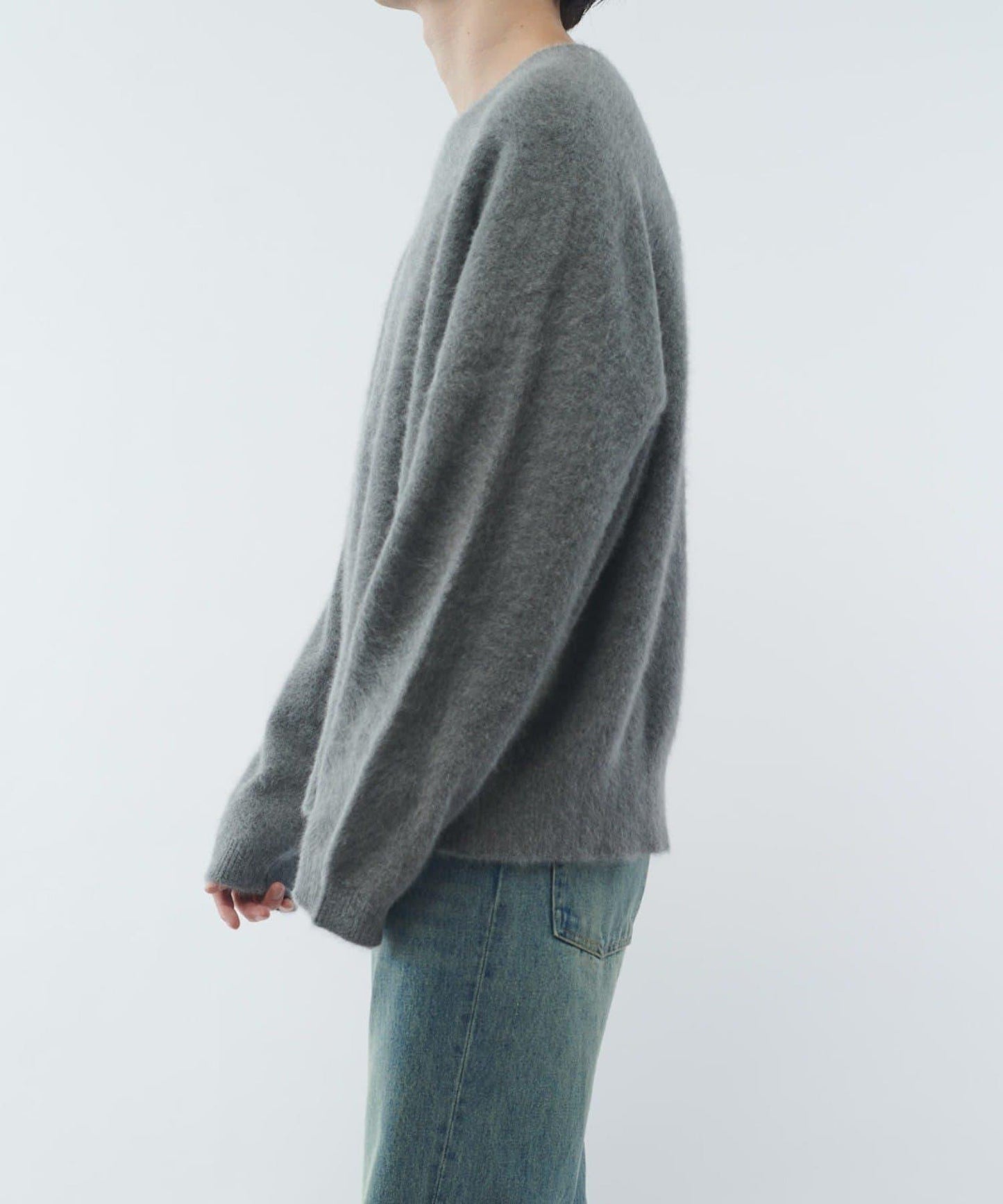 羊毛輕薄針織套頭衫