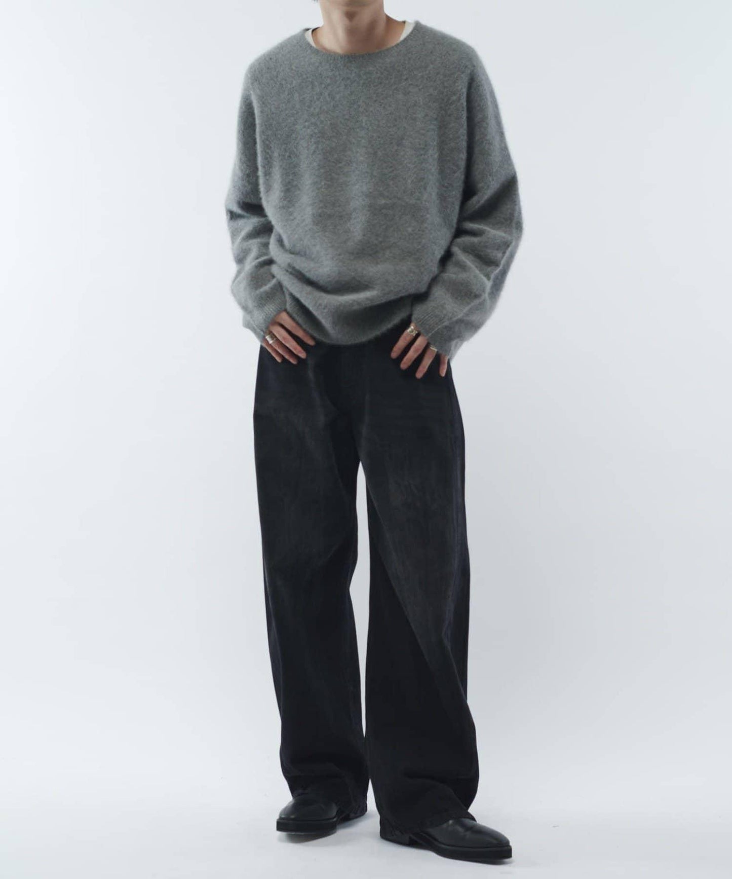 羊毛輕薄針織套頭衫