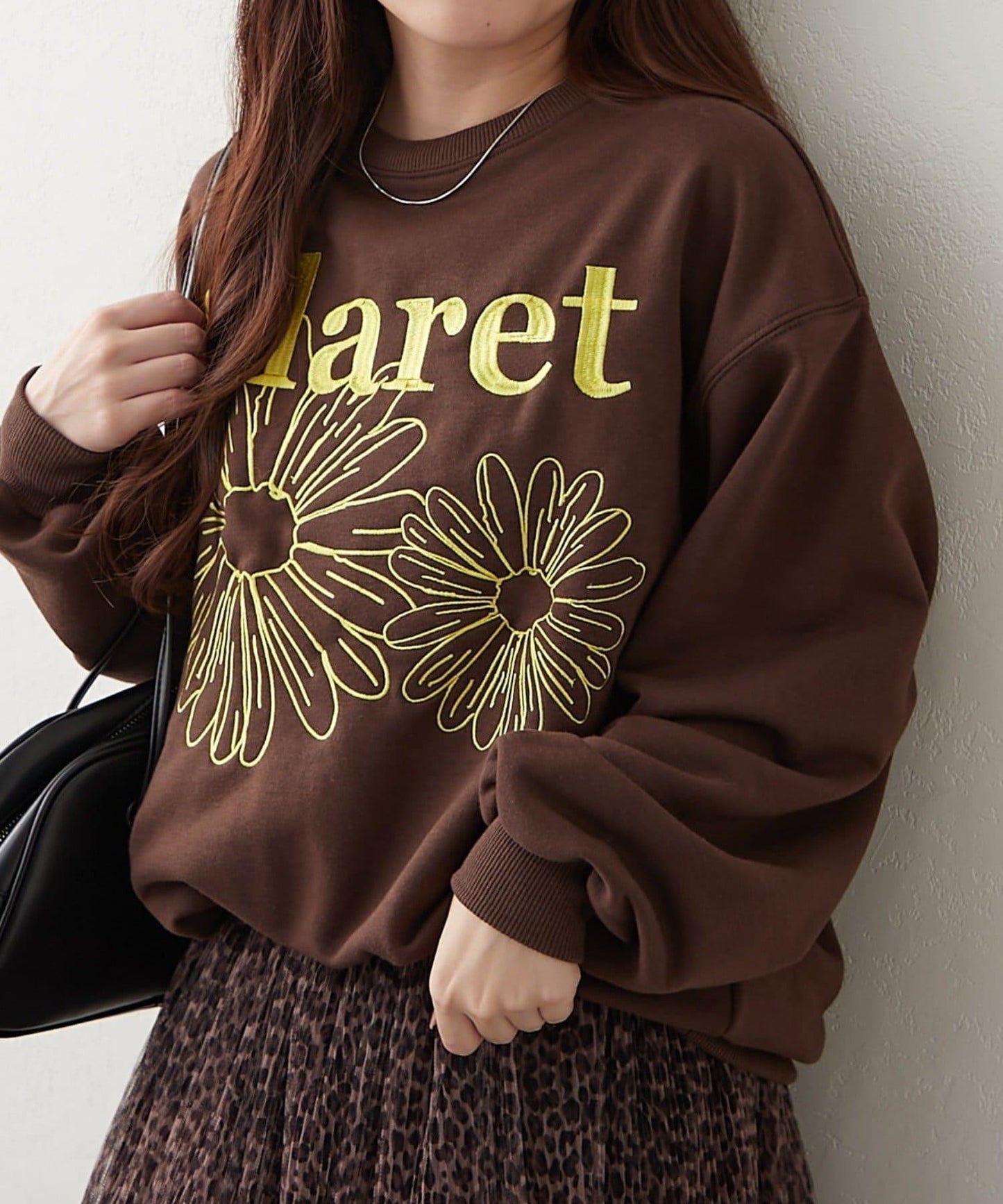 花卉刺繡衛衣
