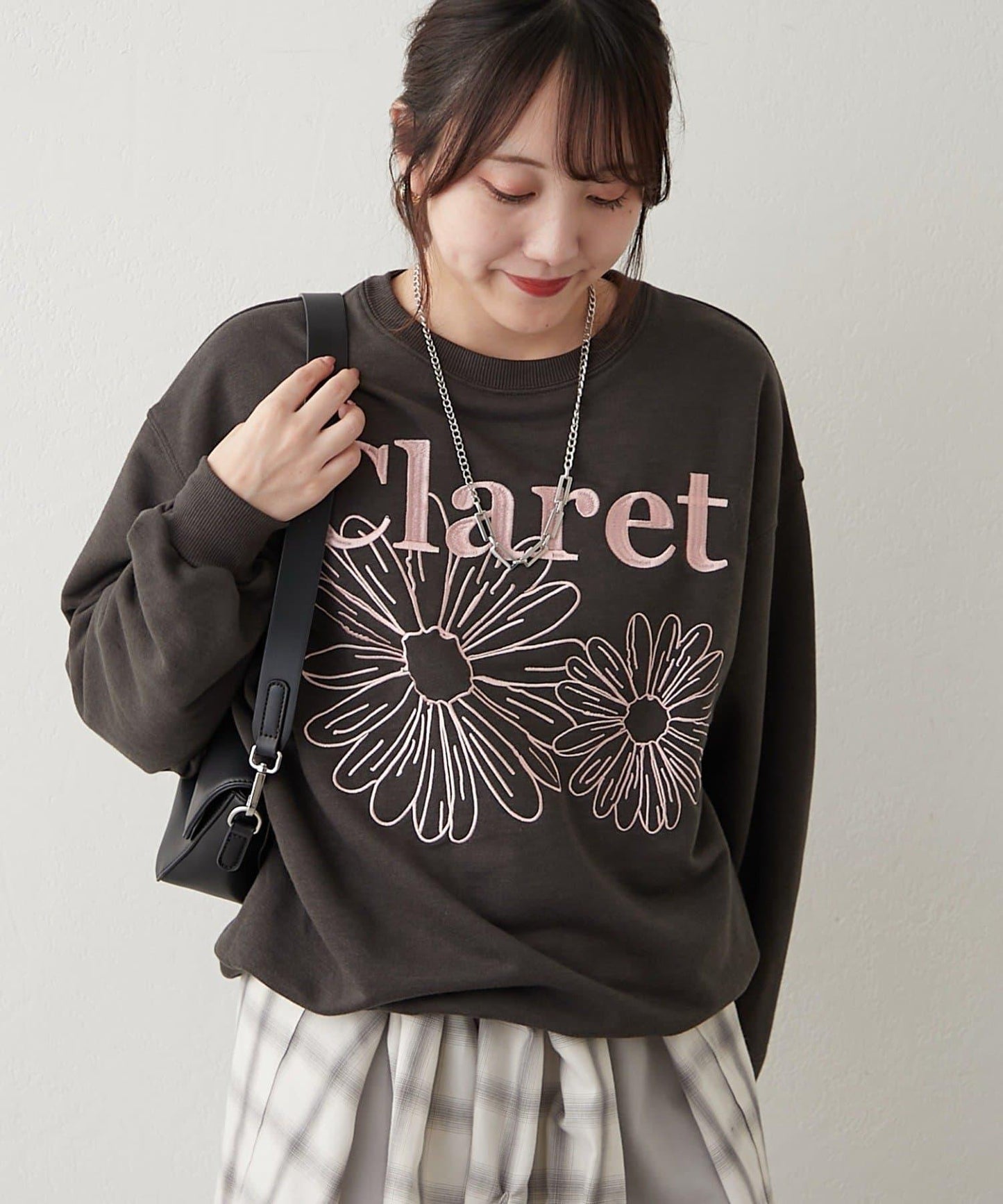 花卉刺繡衛衣