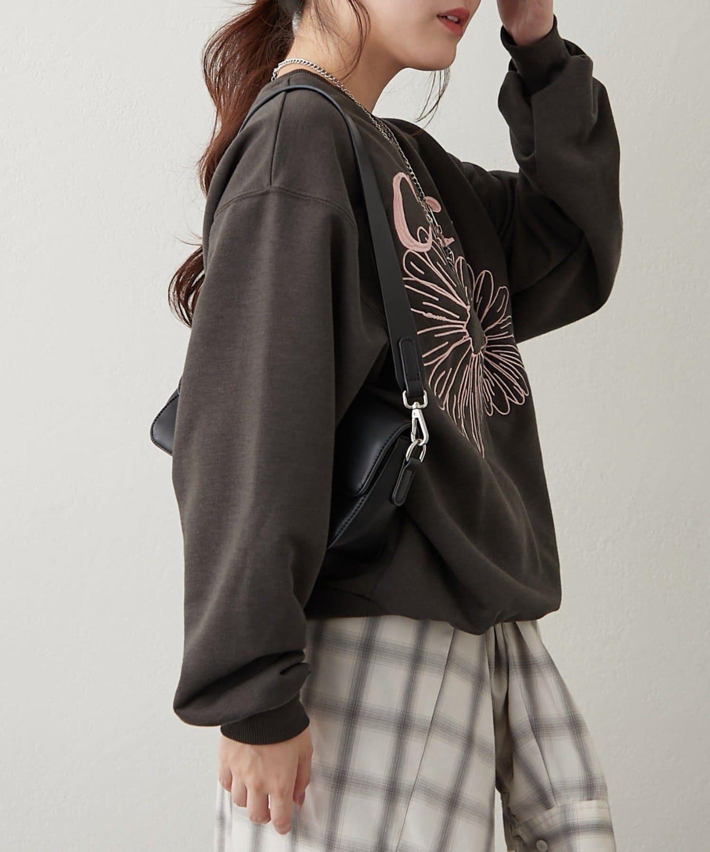 花卉刺繡衛衣