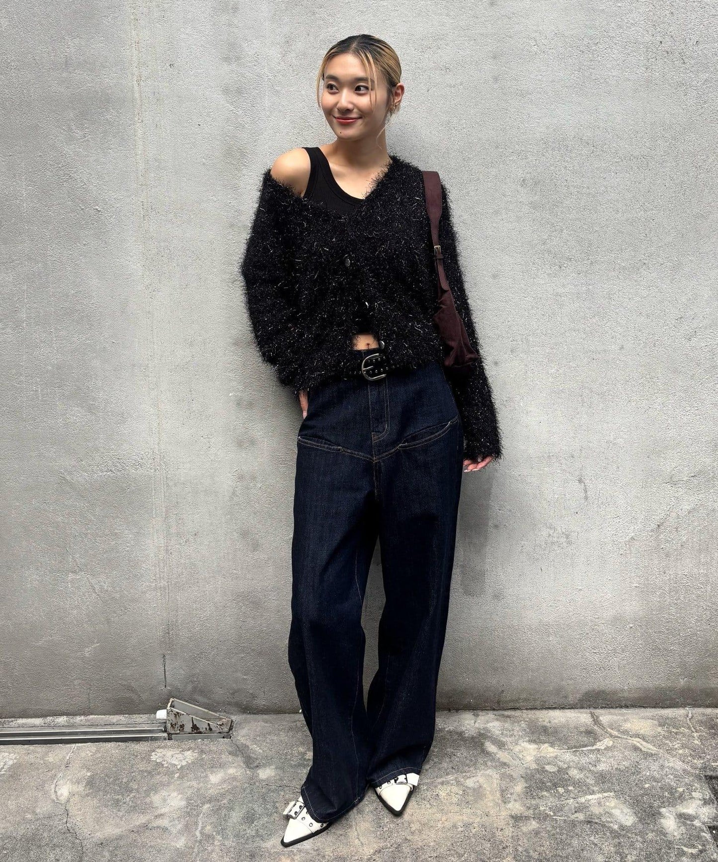 HiNT亮片針織開衫