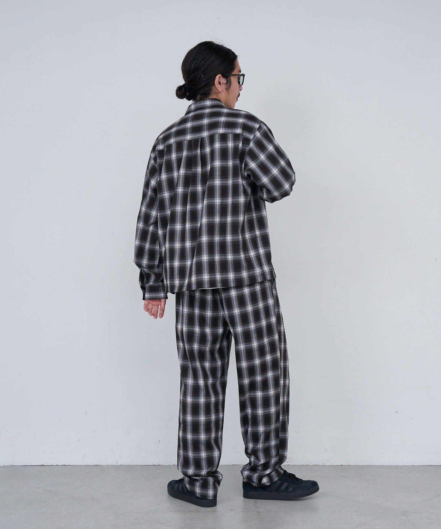 【套裝可搭配/男女同款】BM格紋休閒褲