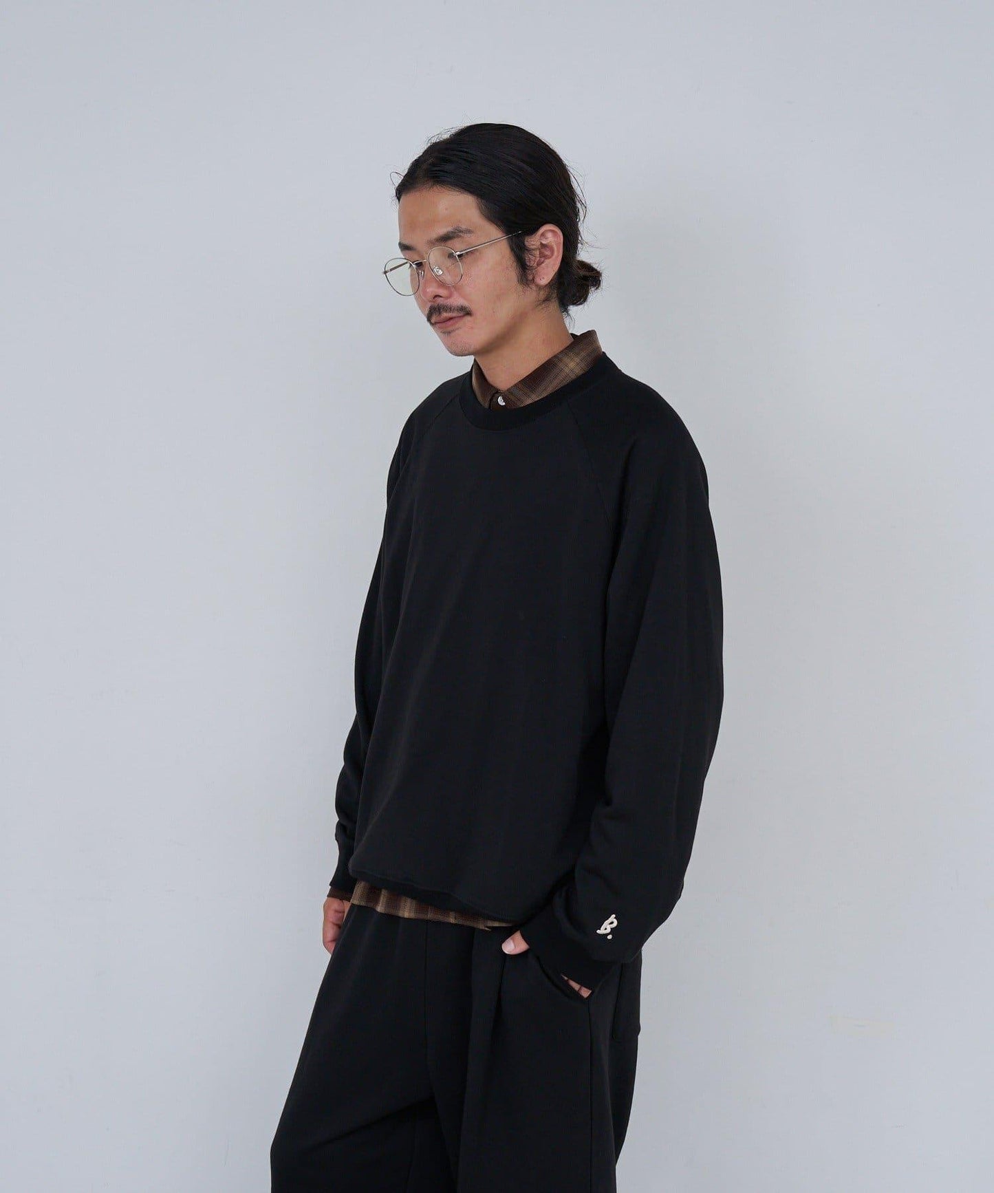 【套裝可搭配/男女同款】BM刺繡衛衣套頭衫