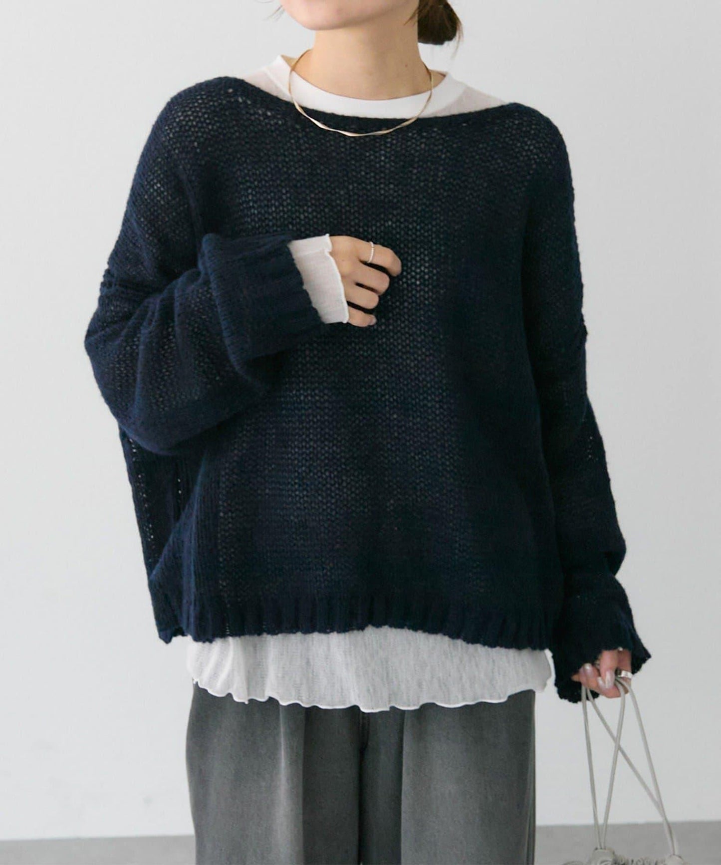 3G水滴天竺針織套頭衫