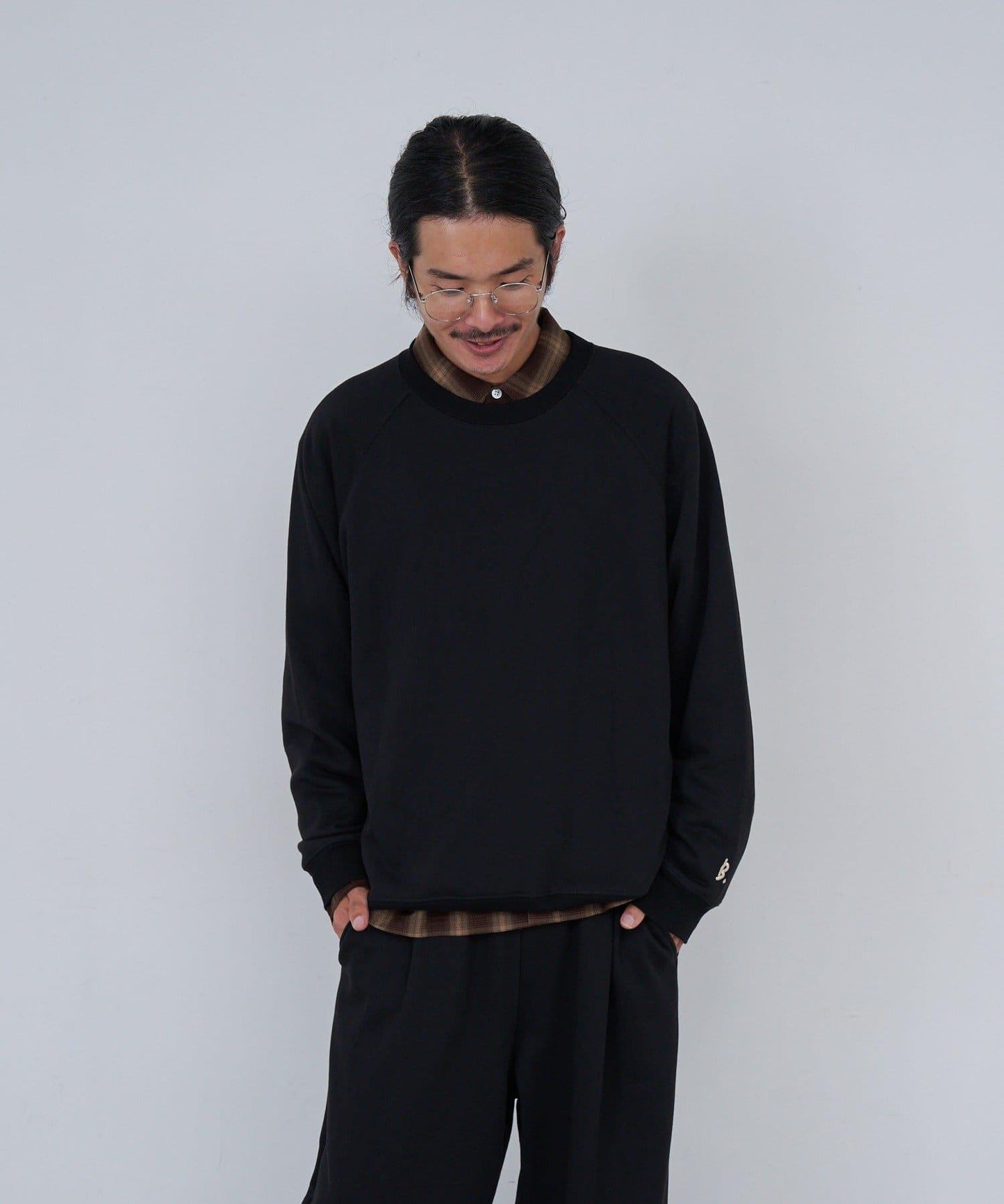 【套裝可搭配/男女同款】BM刺繡衛衣套頭衫