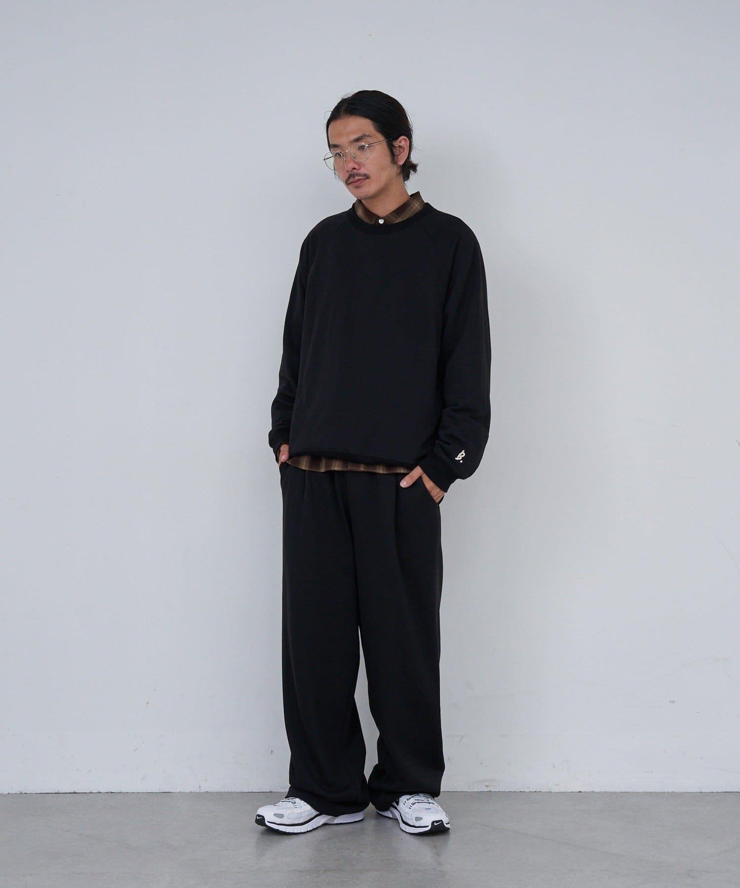 【套裝可搭配/男女同款】BM刺繡衛衣套頭衫