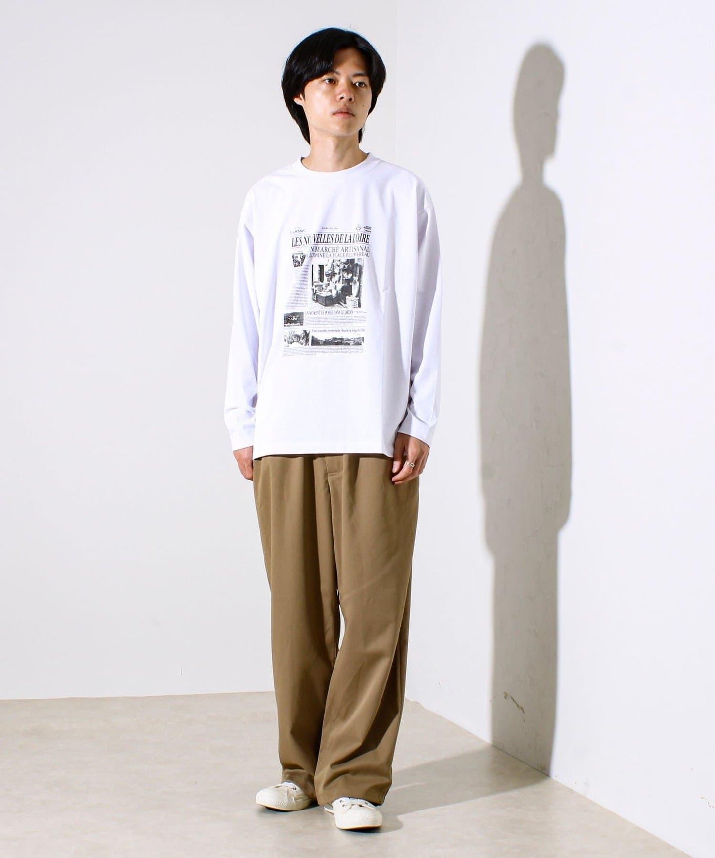 【MARUDE COTTON】印花長袖T恤