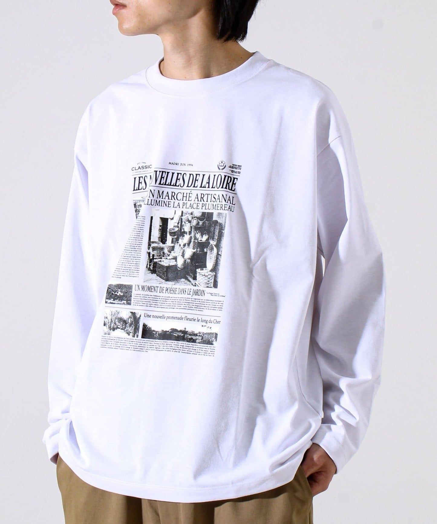 【MARUDE COTTON】印花長袖T恤