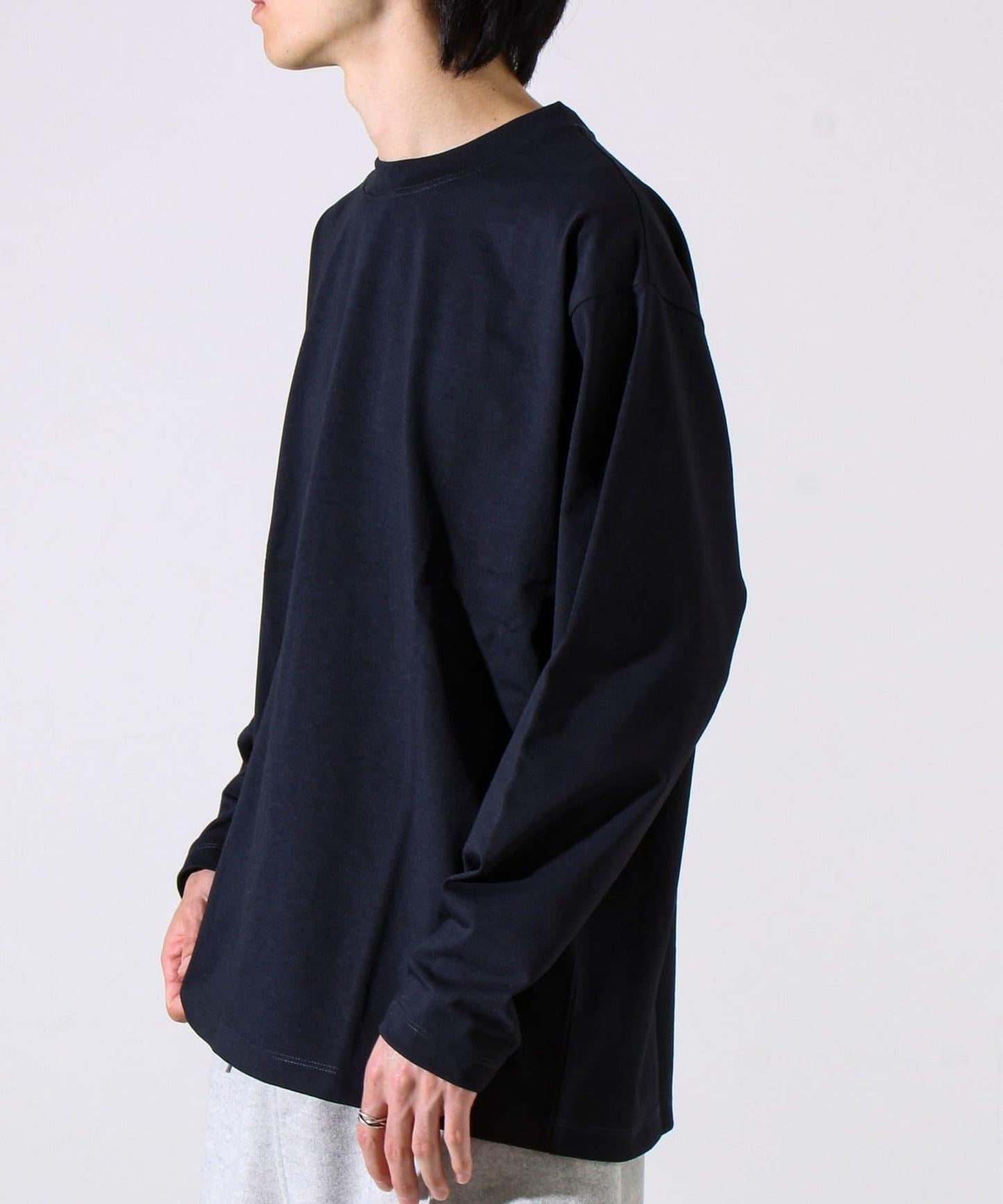 【MARUDE COTTON】繩帶刺繡長袖T恤
