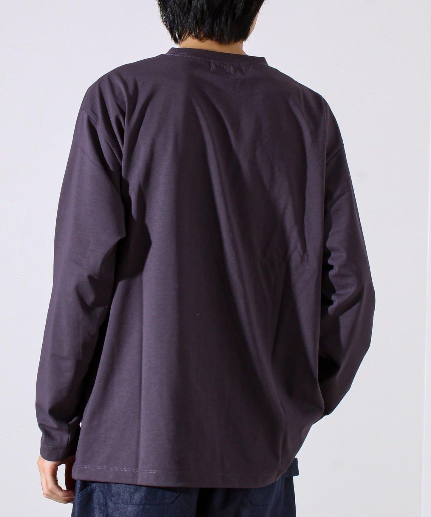 【MARUDE COTTON】繩帶刺繡長袖T恤