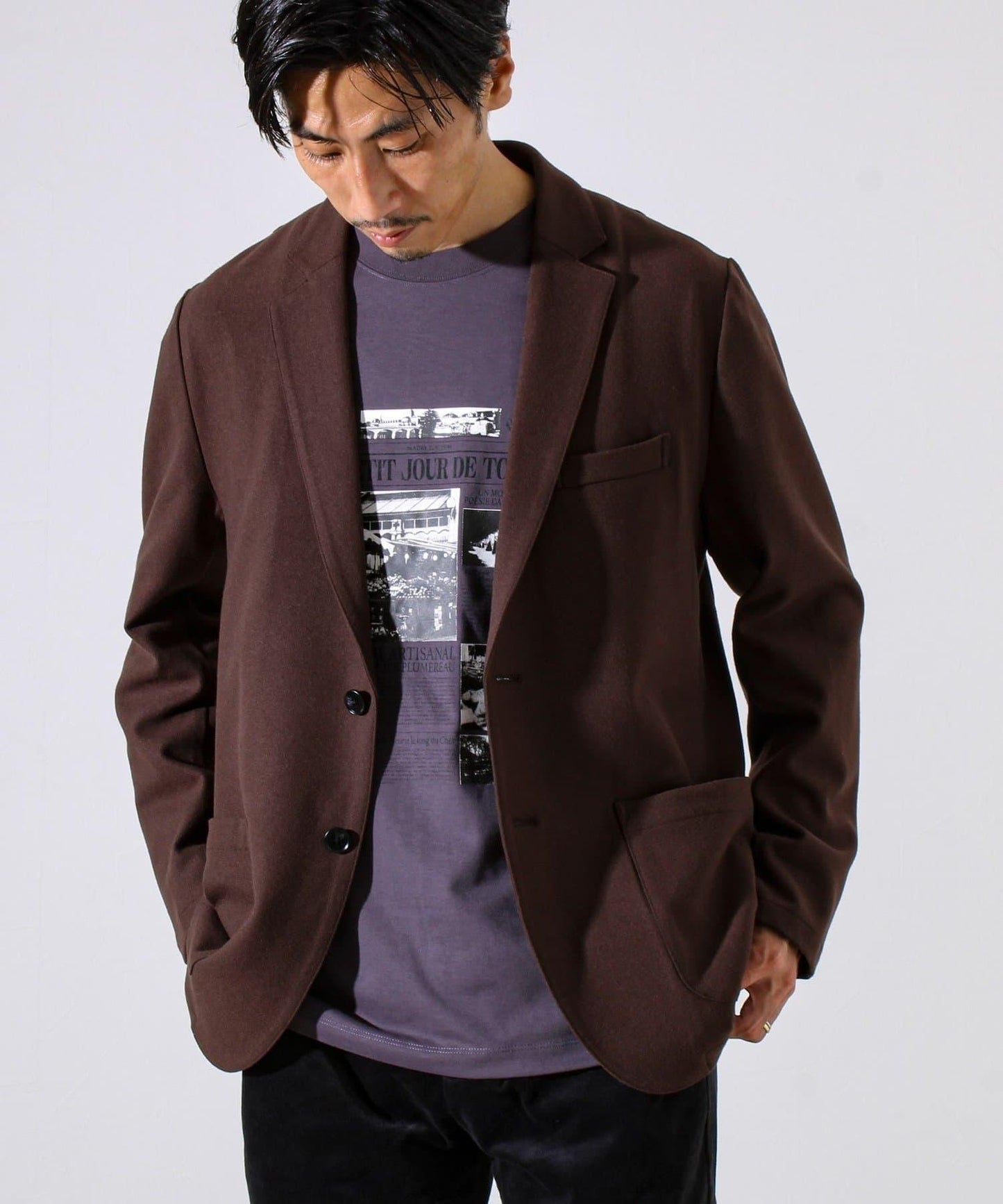 【MARUDE COTTON】印花長袖T恤