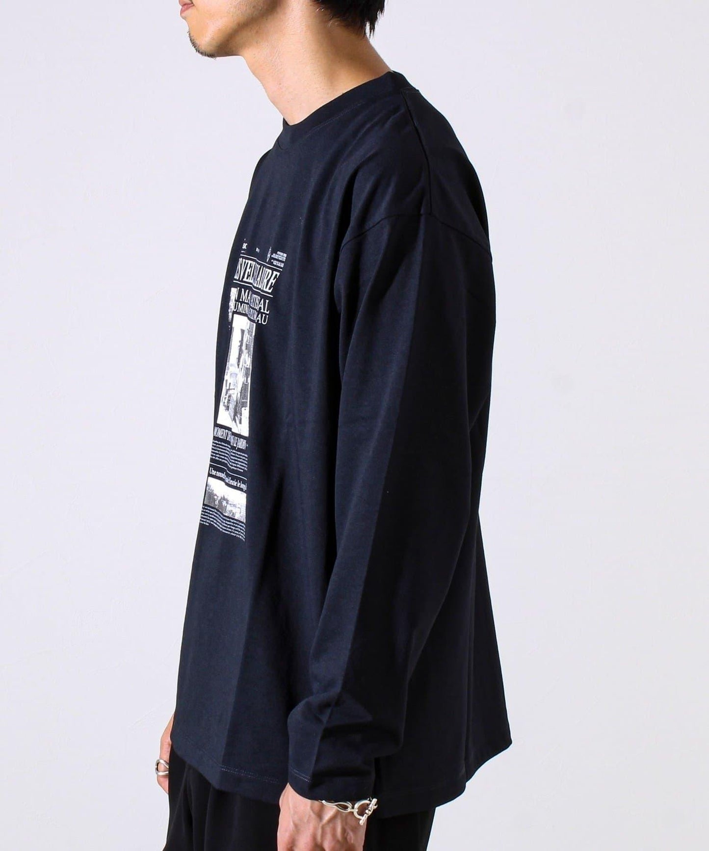 【MARUDE COTTON】印花長袖T恤