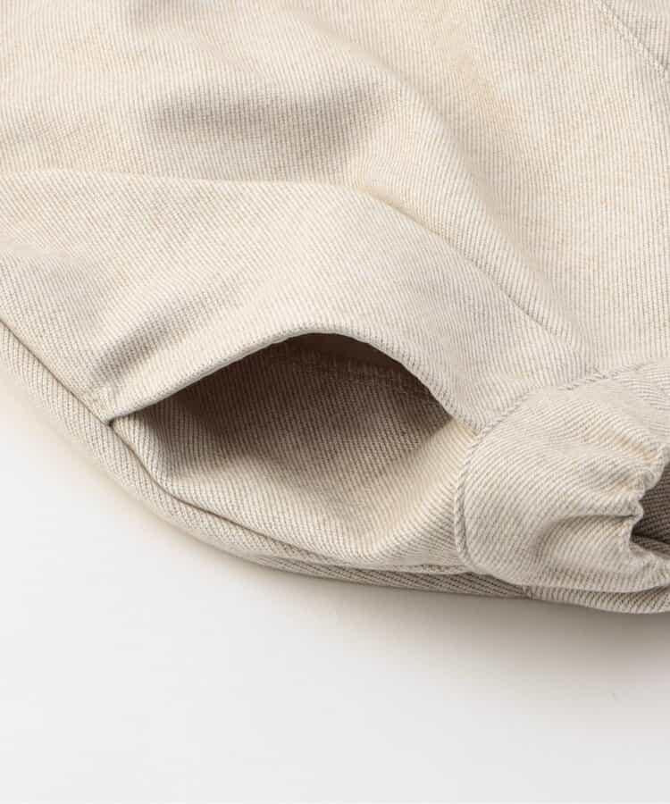 羊毛感寬鬆褶皺長褲 10分丈