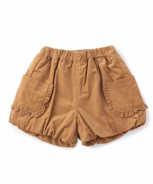 荷葉邊口袋泡泡短褲