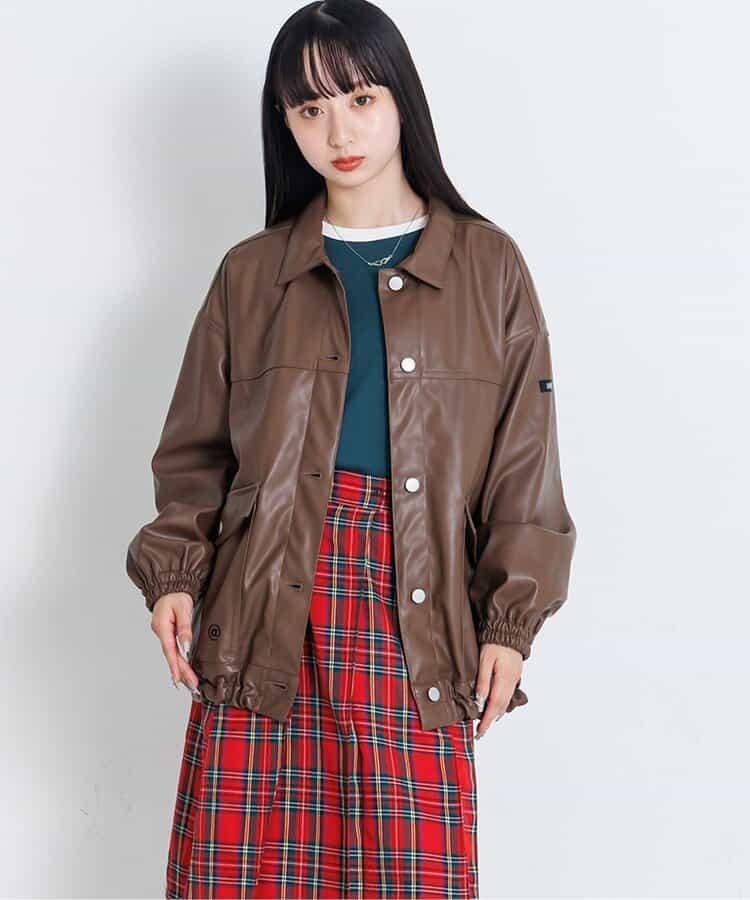 仿皮夾克