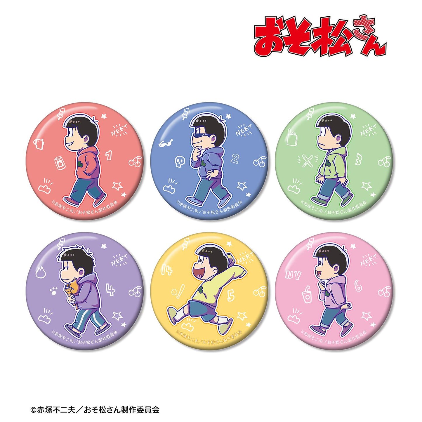 《阿松》_Chibitoko徽章6枚套裝