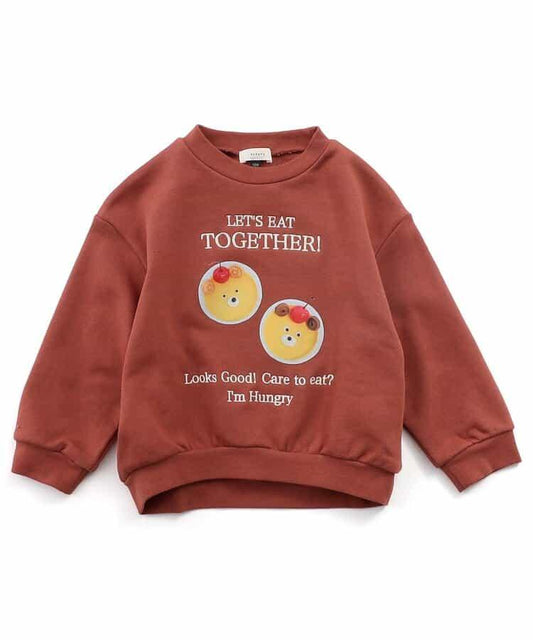 美味圖案印花衛衣