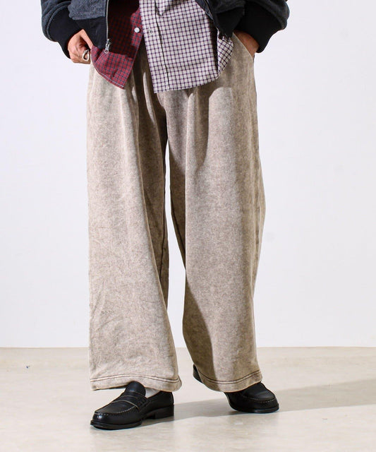 【時尚感寬鬆版型】雪花水洗衛褲