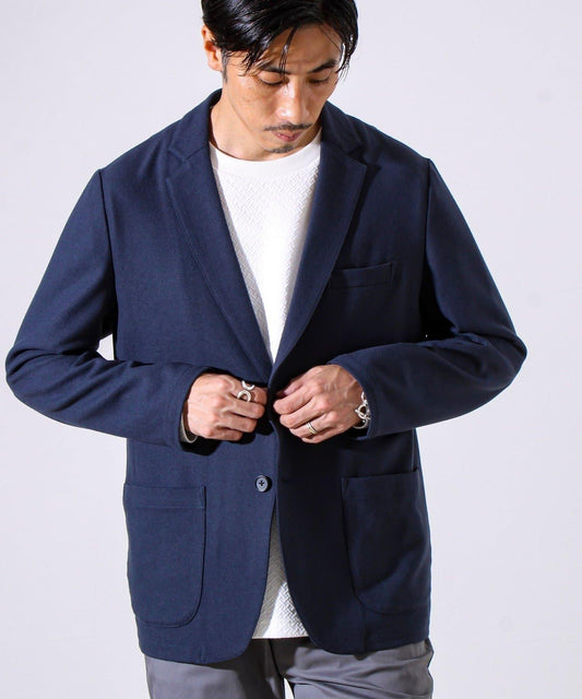 【通勤休閒兩用女士休閒夾克】雙面磨毛彈力夾克