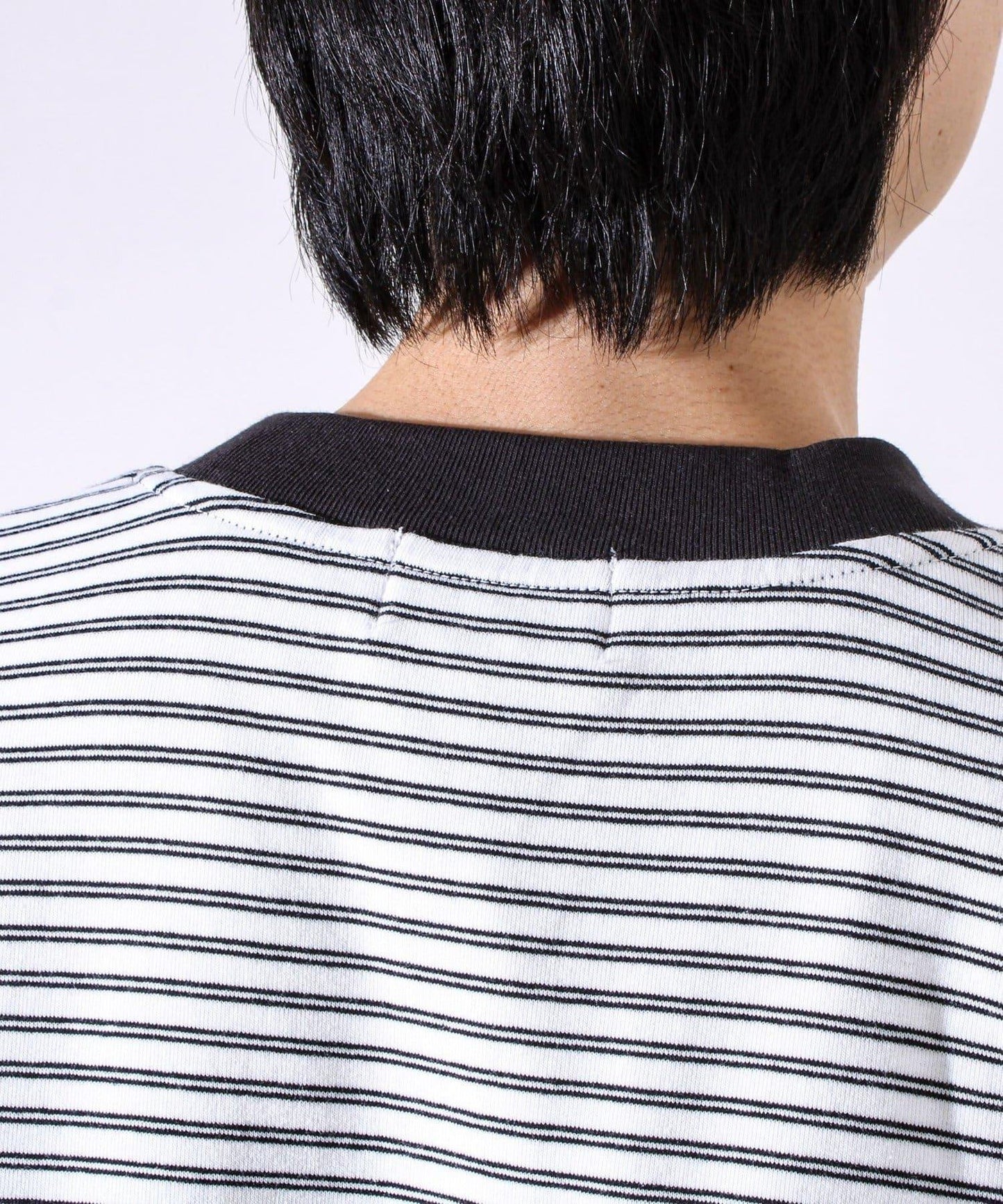 【配色羅紋點綴主打條紋】Hello條紋長袖T恤