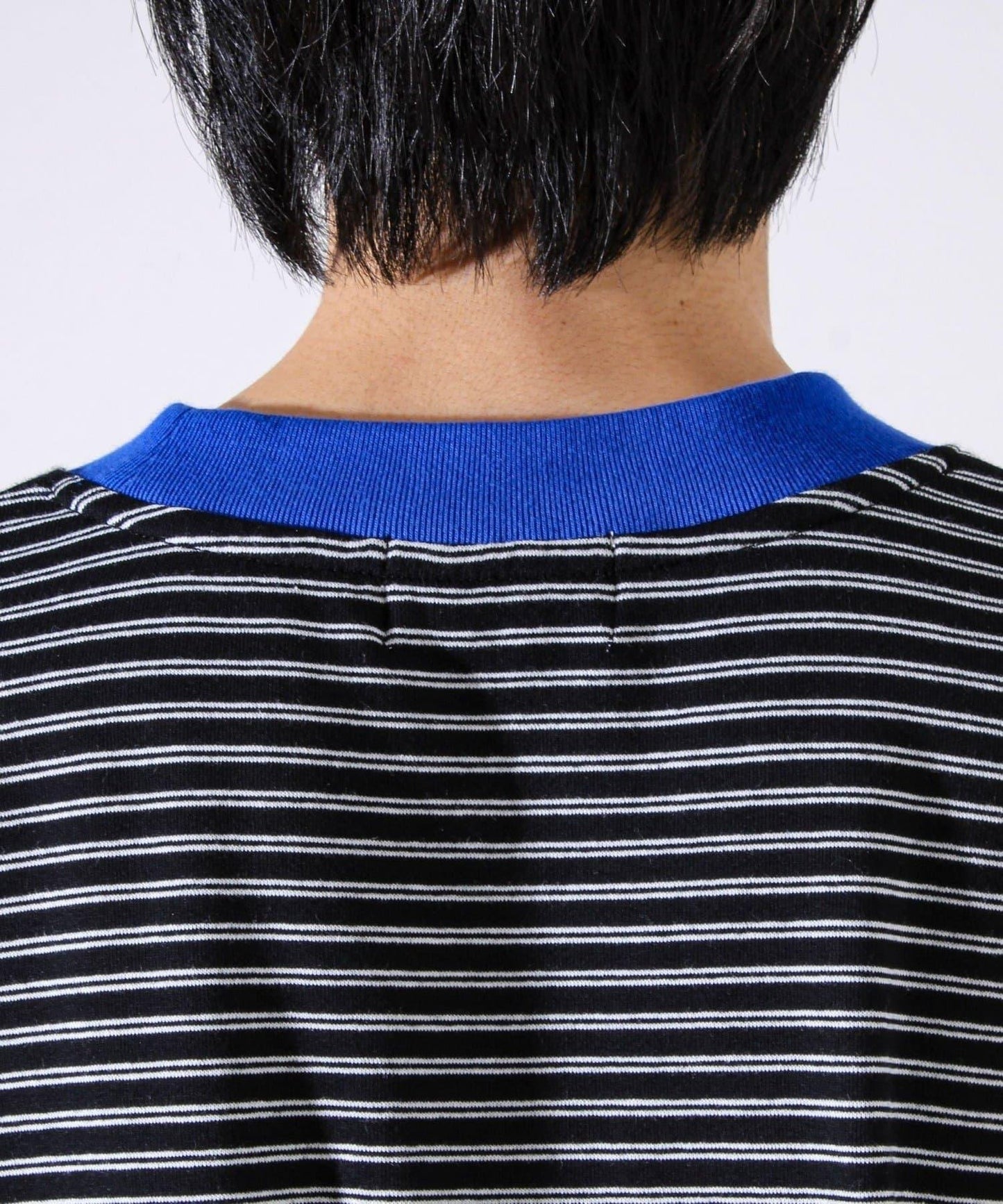 【配色羅紋點綴主打條紋】Hello條紋長袖T恤