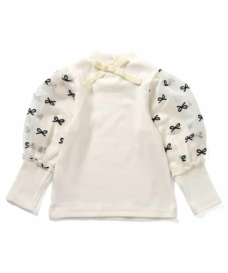 蝴蝶結袖上衣