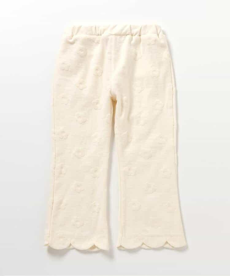 花卉提花波浪邊長褲 10分丈