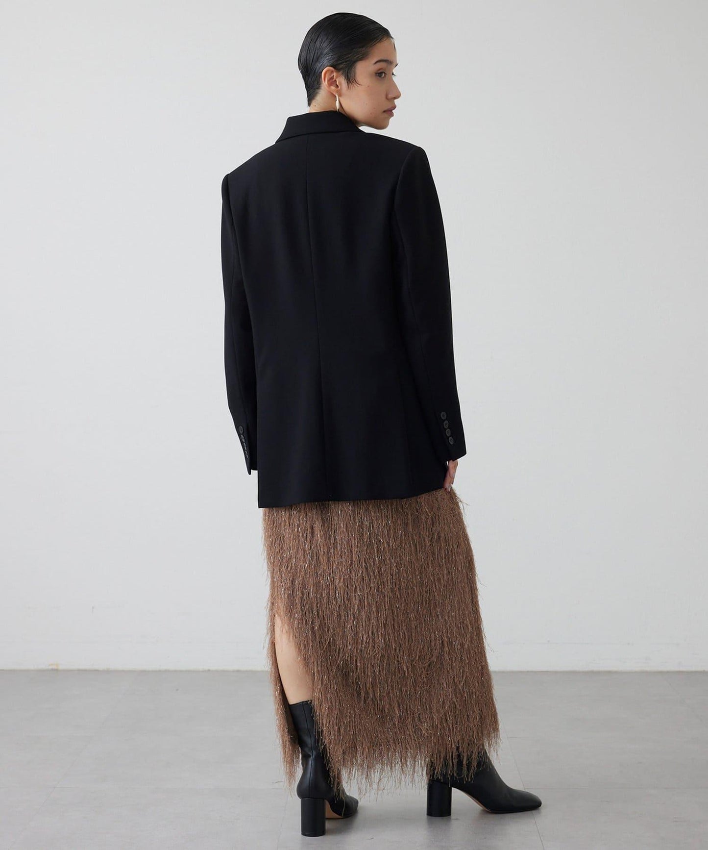 【THE PAUSE】亮片流蘇半身裙