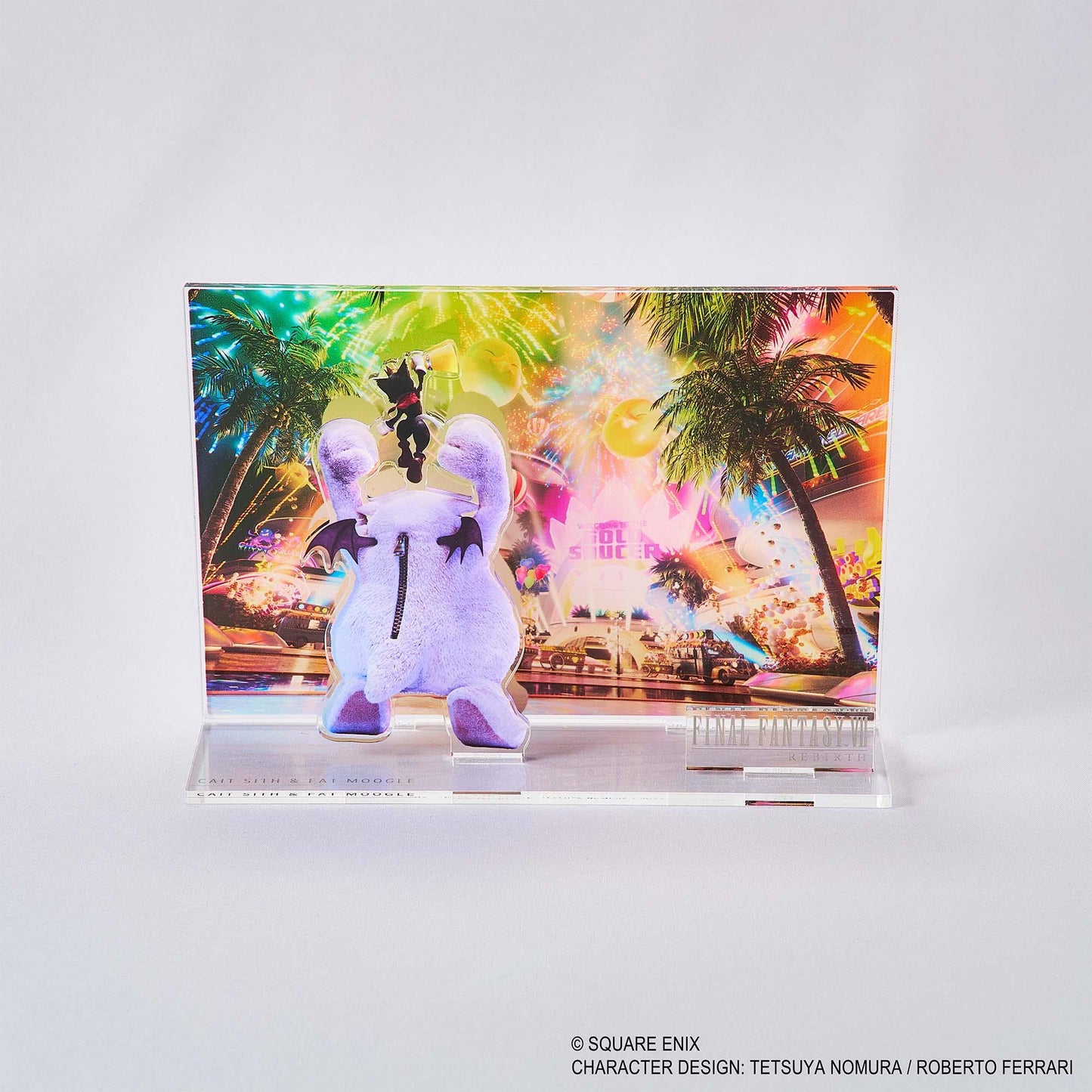 最終幻想VII 重生 亞克力場景鑰匙藝術 凱特·西&胖莫古力