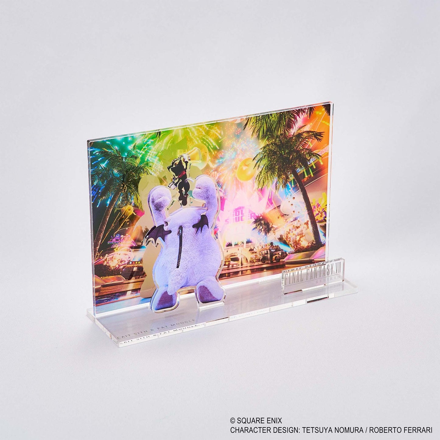 最終幻想VII 重生 亞克力場景鑰匙藝術 凱特·西&胖莫古力