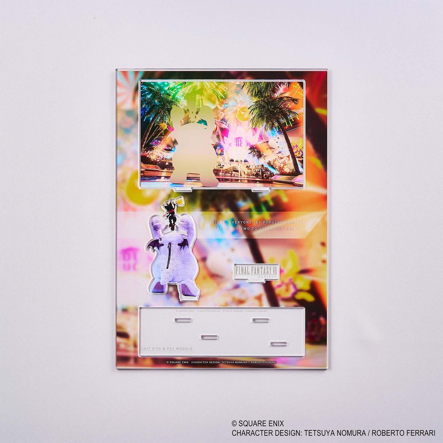 最終幻想VII 重生 亞克力場景鑰匙藝術 凱特·西&胖莫古力