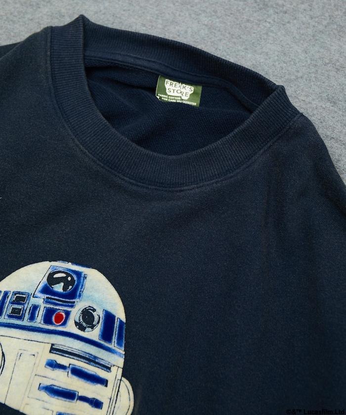 STARWARS/《星球大戰》 復古風格 R2-D2 圓領衛衣/植絨印花 寬鬆版型