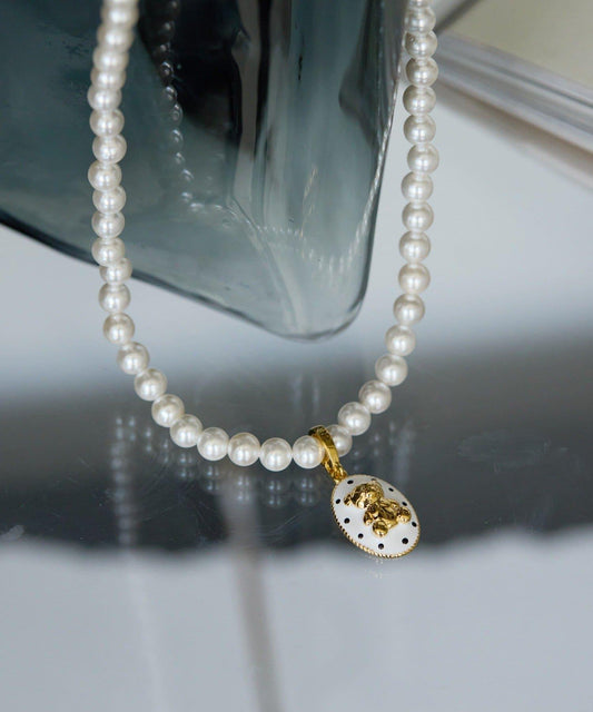 《&部分門店限定》波點泰迪熊項鍊