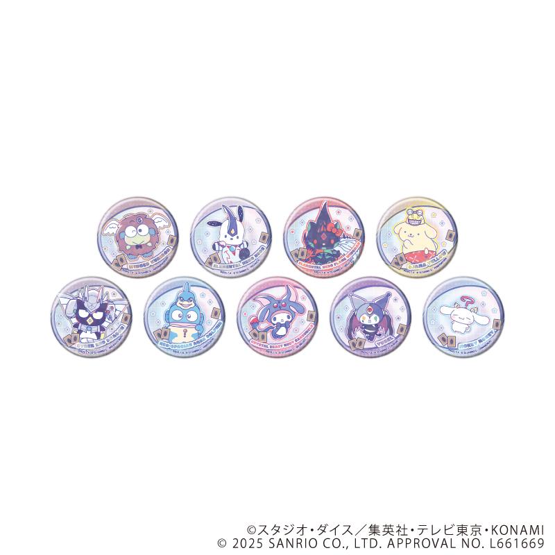 遊戲王決鬥怪獸GX×《三麗歐》_全息徽章(65mm)01/全套(共9種)(聯名插畫)【BOX/9個裝】