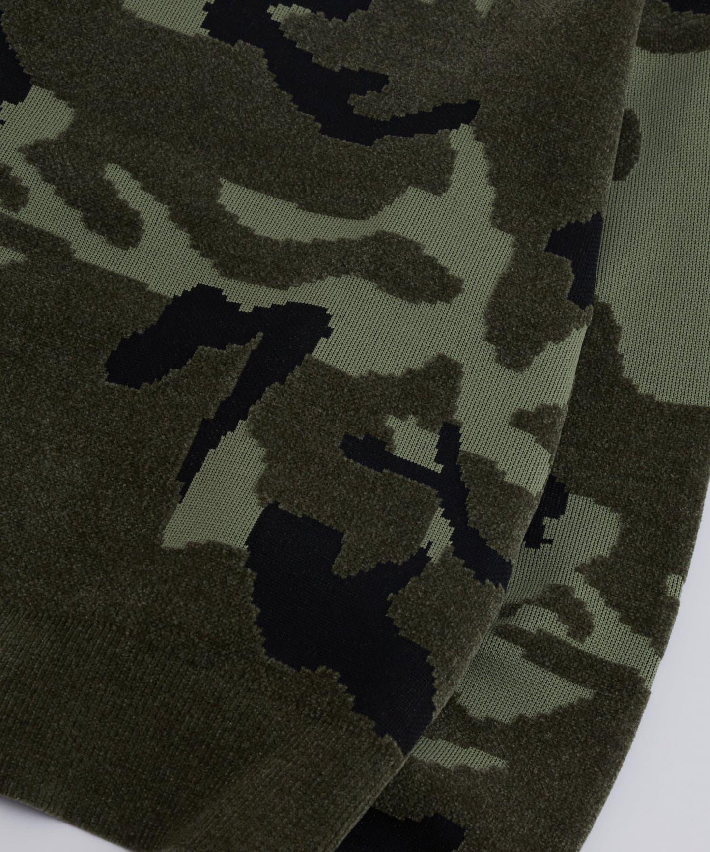 KOOKYN毛線紗線迷彩圓領針織衫