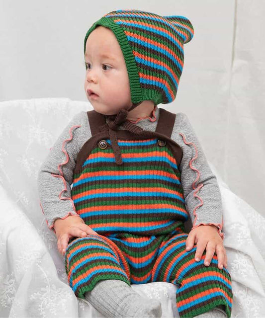 Bpop 針織揹帶褲