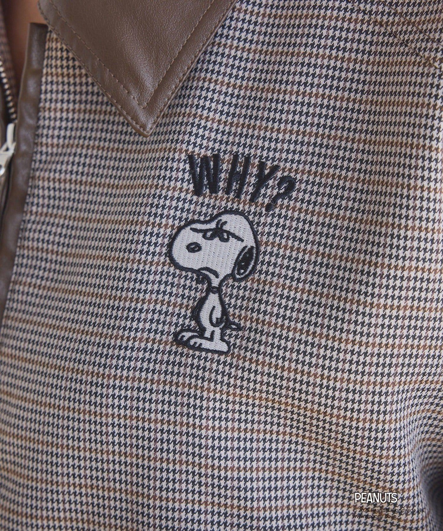 【《PEANUTS》聯名】史努比刺繡棒球夾克