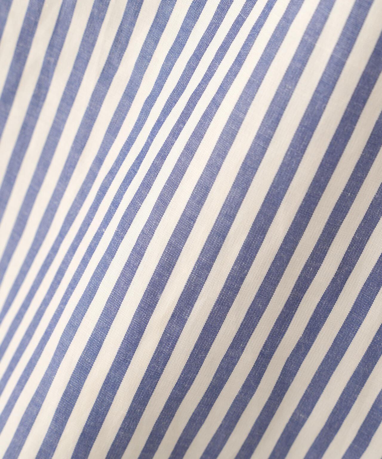 條紋棉質高領襯衫