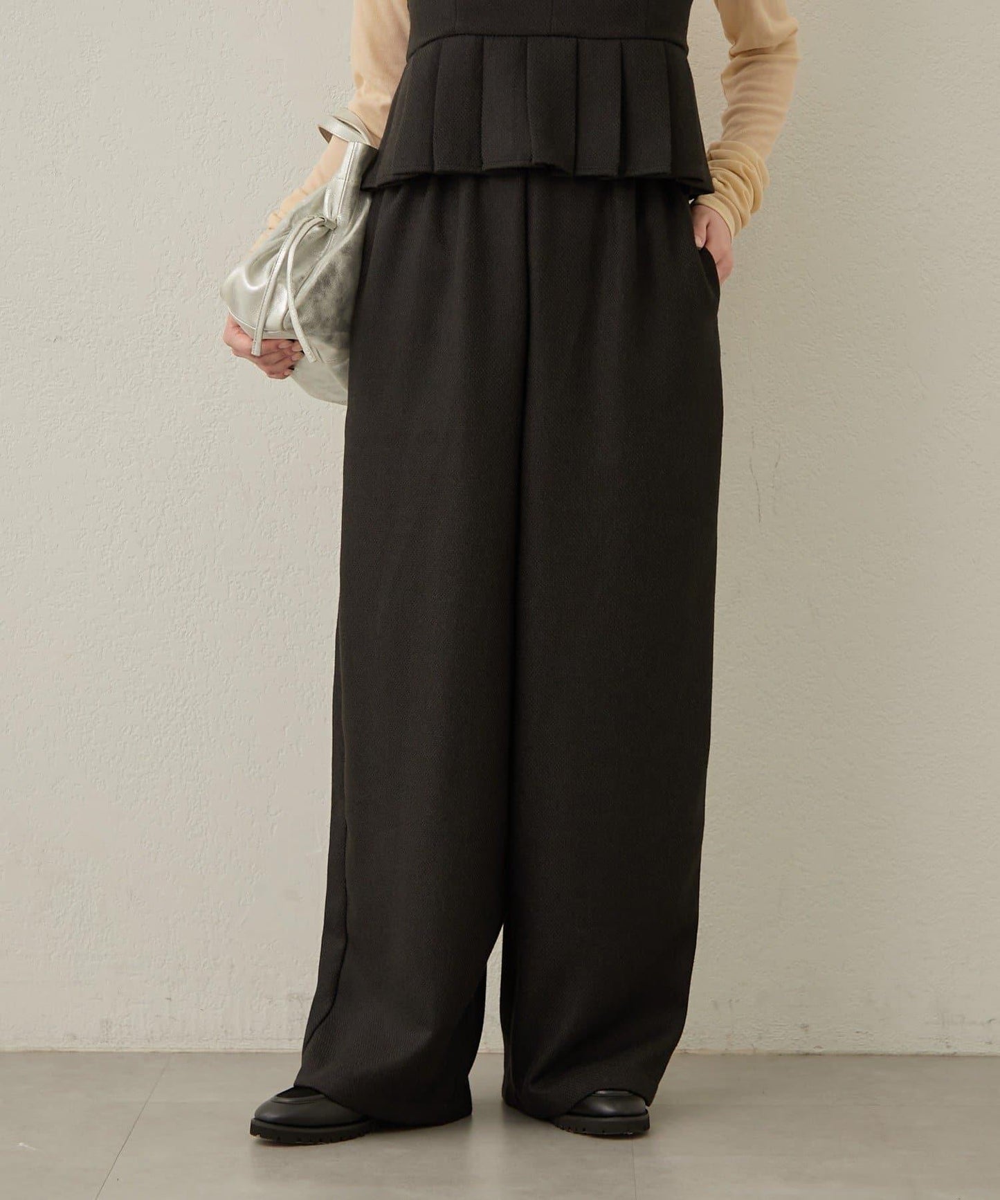 【可搭配套裝穿著◎】粗花呢休閒褲