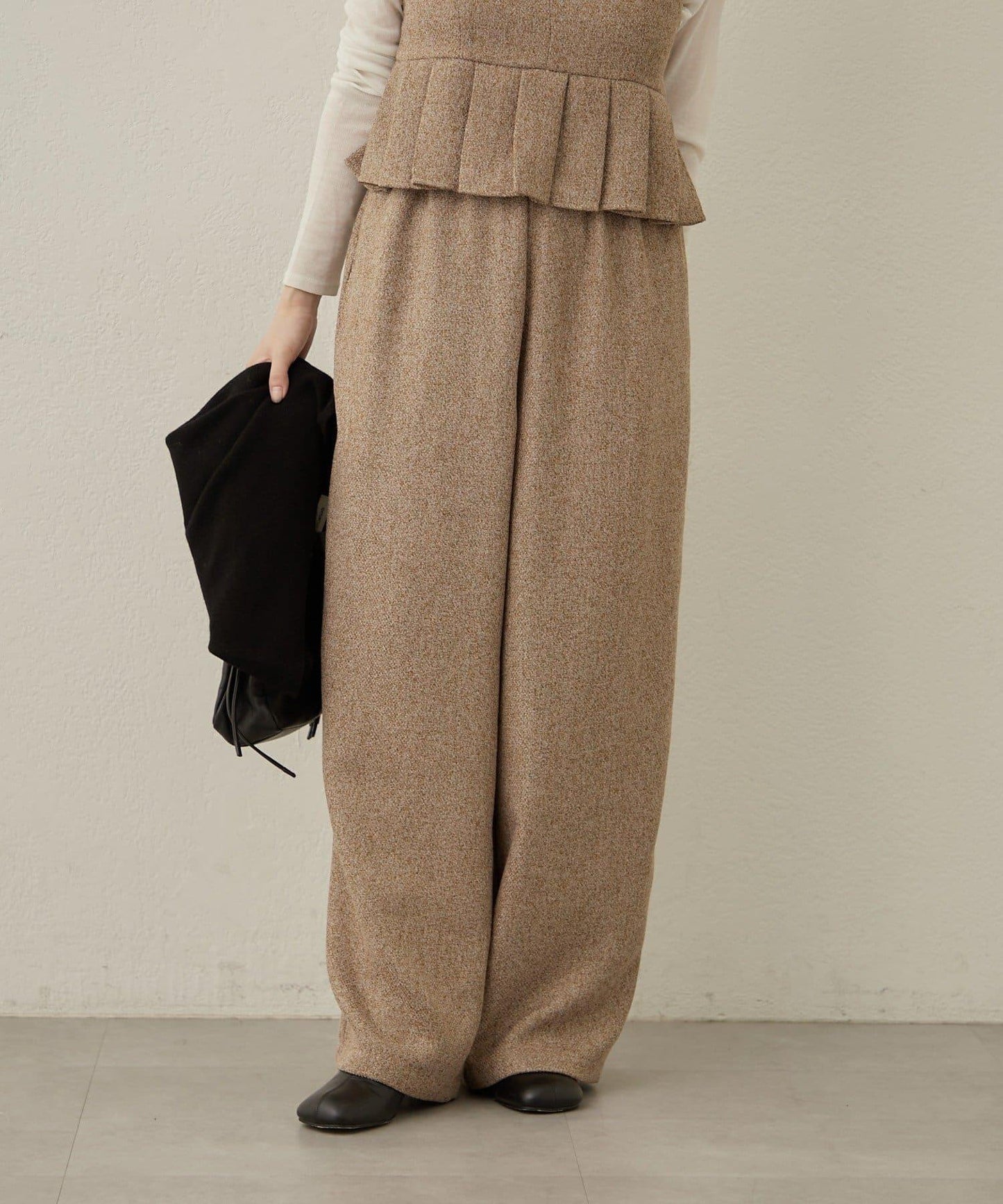 【可搭配套裝穿著◎】粗花呢休閒褲