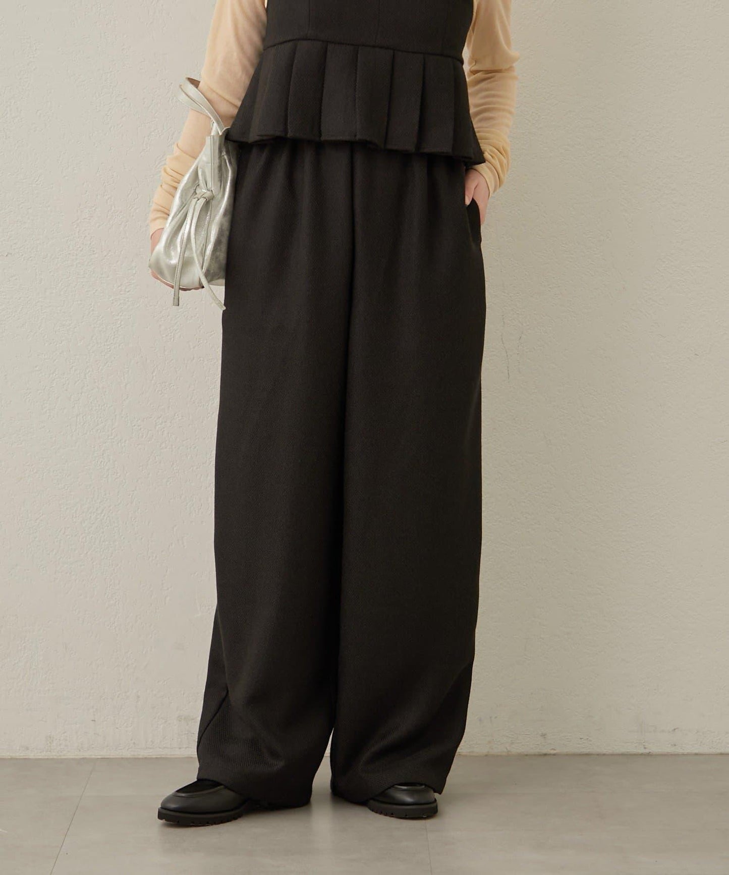 【可搭配套裝穿著◎】粗花呢休閒褲