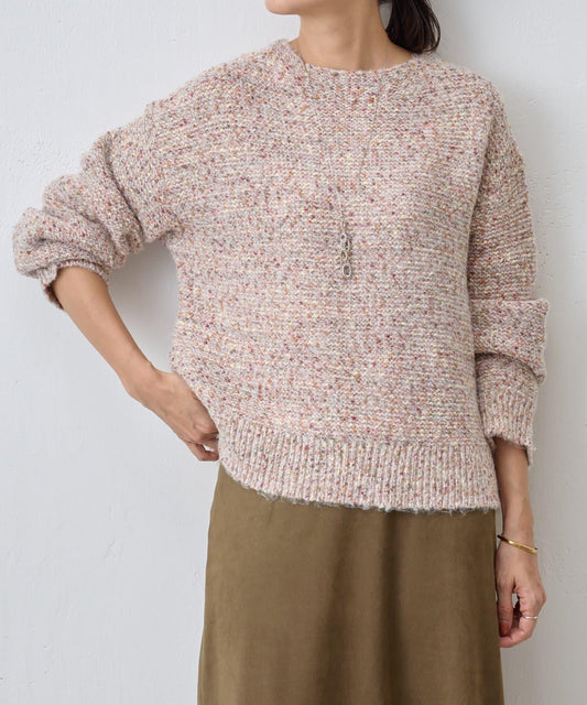 彩色拼接針織衫