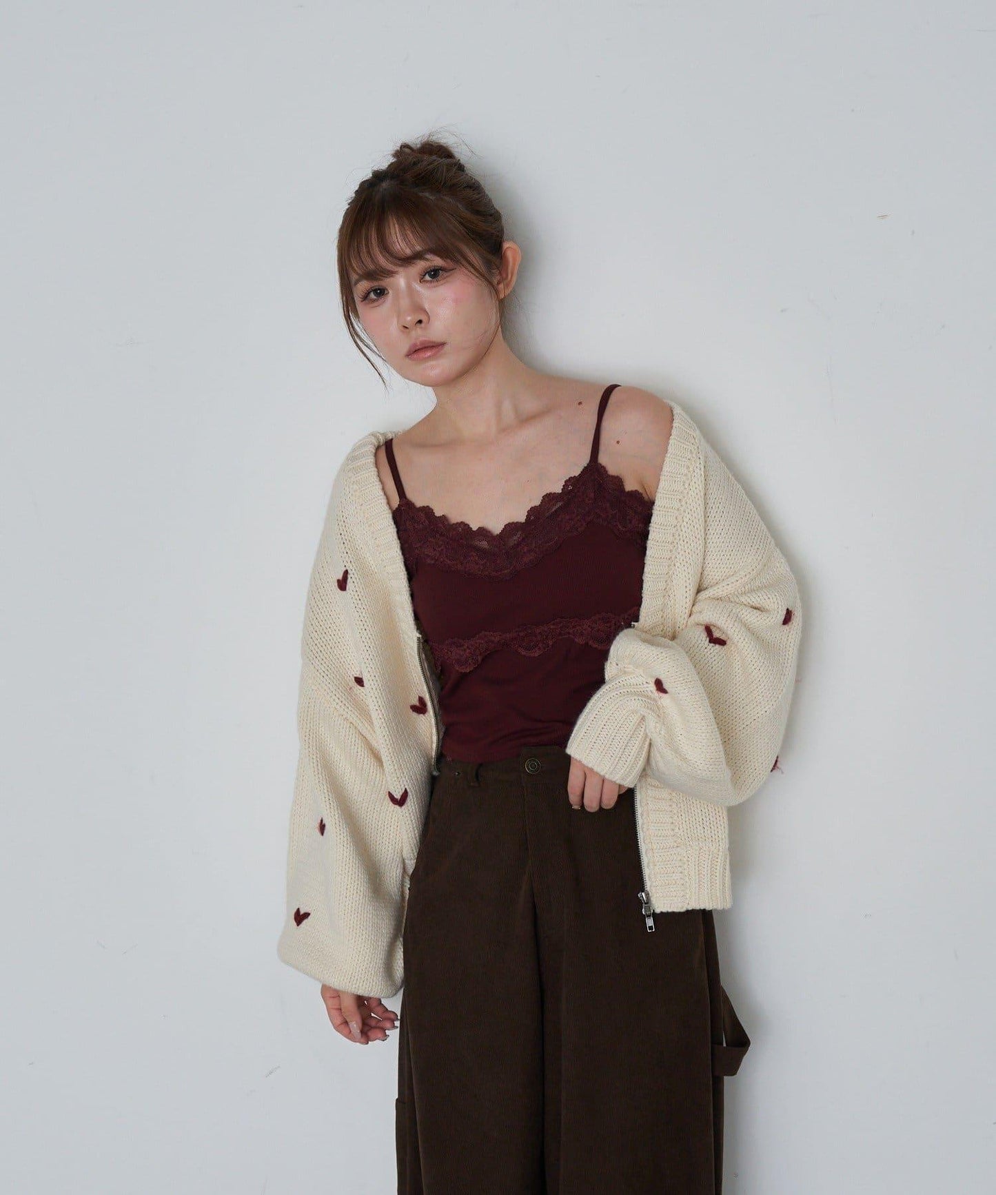 帶胸墊蕾絲吊帶背心