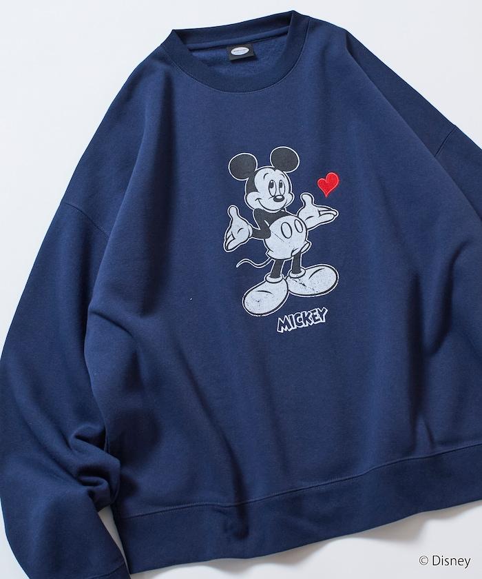 DISNEY/《迪士尼》 米老鼠/特別款 圓領印花衛衣/愛心