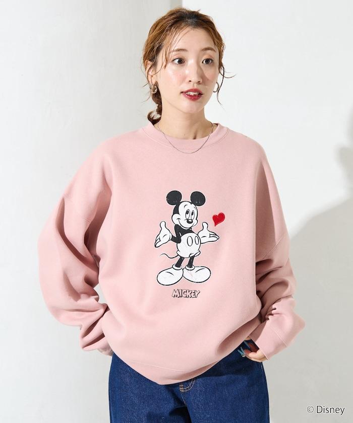 DISNEY/《迪士尼》 米老鼠/特別款 圓領印花衛衣/愛心