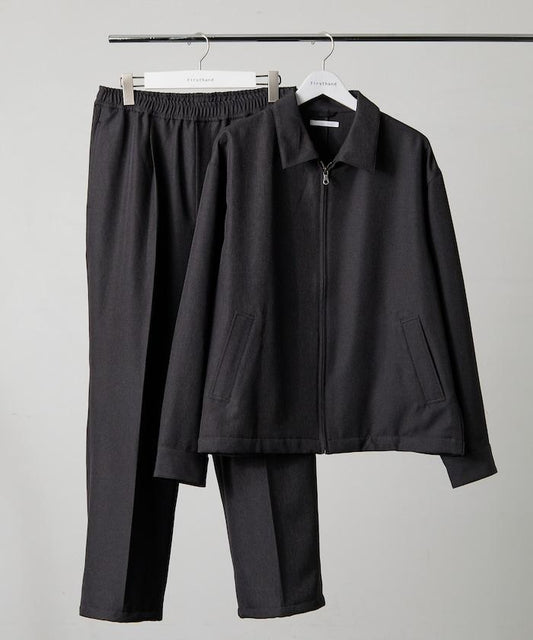 羊毛感套裝 / 寬鬆夾克 / 寬鬆休閒褲