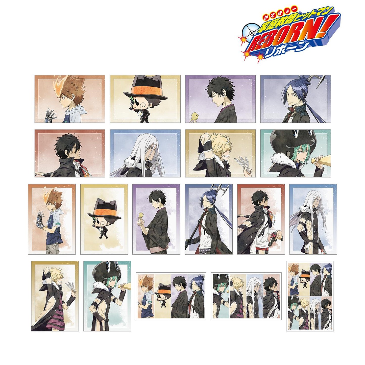 《家庭教師HITMAN REBORN!》全新繪製 步行ver. 隨機明信片(單位/盒)【全套BOX/19包入】